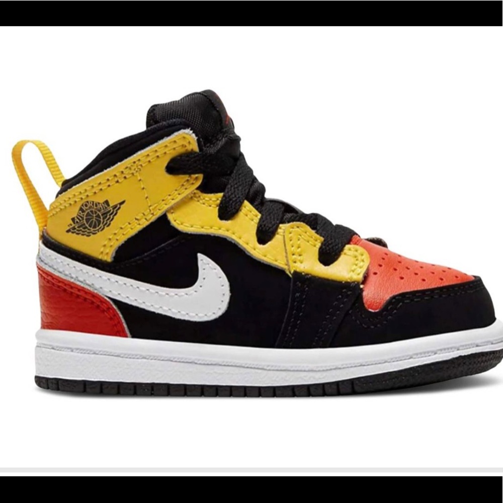Nike Air Jordan 1 Mid Amarillo "Team Orange" TD 5c.